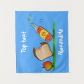 Funny ants cartoon wandkleed (Voorkant)