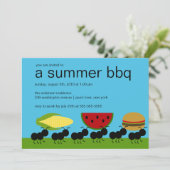 Funny ANTS Summer BBQ Bash Uitnodiging (Staand voorkant)