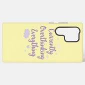 Funny Anxiety Overthinking Quote Pastel Samsung Galaxy Hoesje (Achterkant horizontaal)
