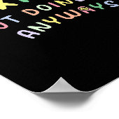 Funny Anxious But Doing It Anyways Poster (Hoek)