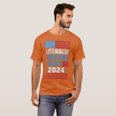 Funny anyone under 80 for 2024 President Election  T-shirt (Voorkant volledig)