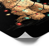 Funny Ao Christmas Graphics Dog Lights Lover  Poster (Hoek)