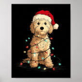 Funny Ao Christmas Graphics Dog Lights Lover  Poster (Voorkant)
