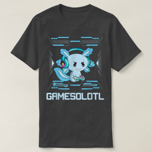 Funny Aolotl Lover Gamesalotl Gaming Aolotl Kinder T-shirt (Design voorkant)