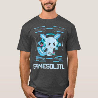 Funny Aolotl Lover Gamesalotl Gaming Aolotl Kinder T-shirt