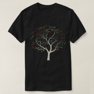 Funny AP Calculus Algebra Tree Wiskunde Docent T-shirt
