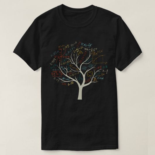 Funny AP Calculus Algebra Tree Wiskunde Docent T-shirt (Design voorkant)