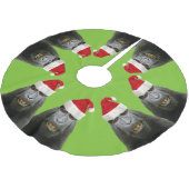 Funny Apes in Santa Hats Kerstboom Rok (Gekanteld)