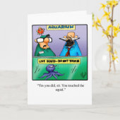 Funny Apology Humor Wenskaart Kaart (Gele Bloem)