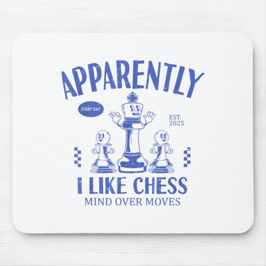 Funny Apparently, I Like Chess Muismat (Voorkant)