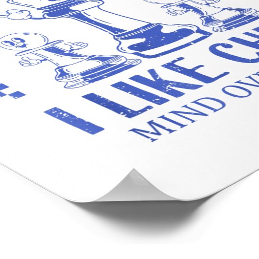 Funny Apparently, I Like Chess  Poster (Hoek)