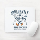 Funny Apparently, I Like Soccer  Muismat (Met muis)