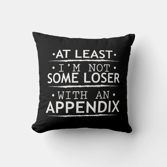 Funny Appendix Appendicitis Kussen (Voorkant)