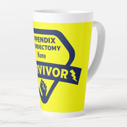 Funny Appendix Removal Chirgery Appendectomie Latte Mok (Rechterhoek)