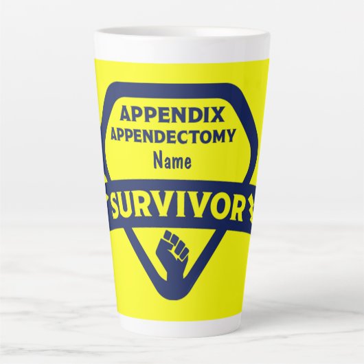 Funny Appendix Removal Chirgery Appendectomie Latte Mok (Voorkant)