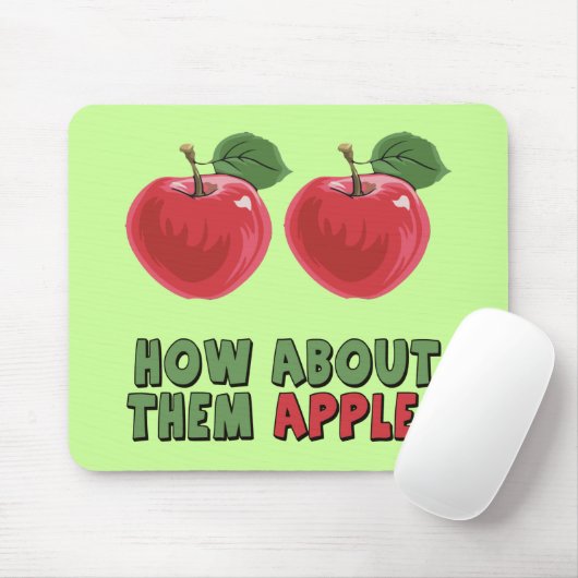 Funny Apples T-shirts en cadeautjes voor haar Muismat (Met muis)