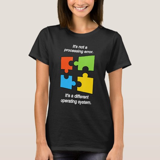 Funny April Autism Awareness Ribbon Puzzle Autisti T-shirt (Voorkant)