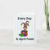 Funny April Fool Day Card Kaart (Voorkant)