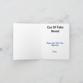 Funny April Fool Day Card Kaart (Binnen)