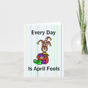 Funny April Fool Day Card Kaart