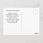 Funny April Fools Day Briefkaart - leest kaart ter (Achterkant)