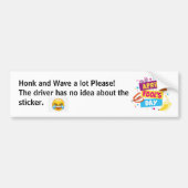 Funny April Fool's Day Bumpersticker (Voorkant)