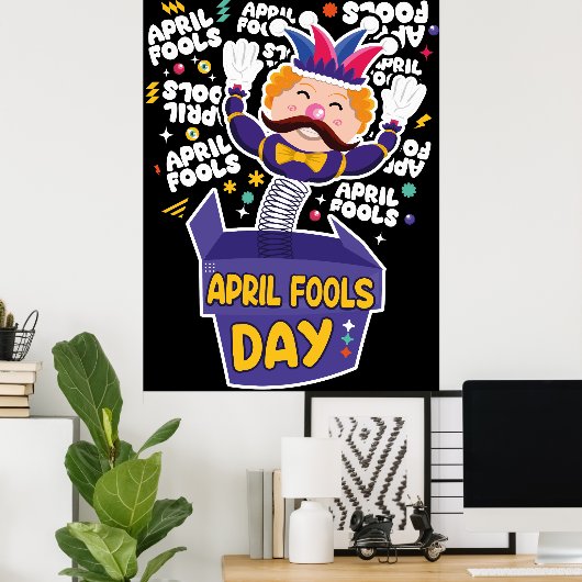Funny April Fools Day Poster (Thuiskantoor)