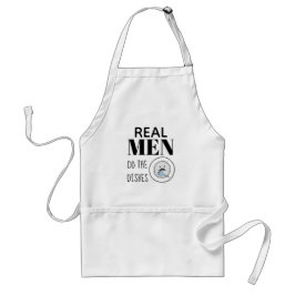 Funny apron echt man doet de gerechten volledig op standaard schort