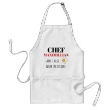 Funny apron voor mannen, aangepaste naam