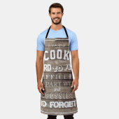 Funny apron voor mannen cadeau voor Cook keukenche Schort (Gedragen)