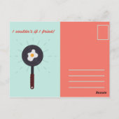 Funny Aqua Bacon Illustratie Briefkaart (Achterkant)