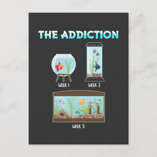 Funny Aquarium Geek Humor viskwekerij Briefkaart (Voorkant)