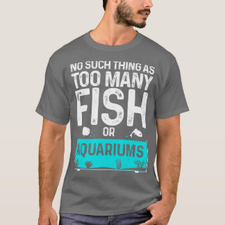 Funny Aquarium-ontwerp voor vrouwen in de visserij T-shirt