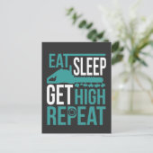 Funny Arborist krijgt 'High Tree Chain zaaker' Briefkaart (Staand voorkant)