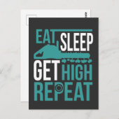 Funny Arborist krijgt 'High Tree Chain zaaker' Briefkaart (Voorkant / Achterkant)