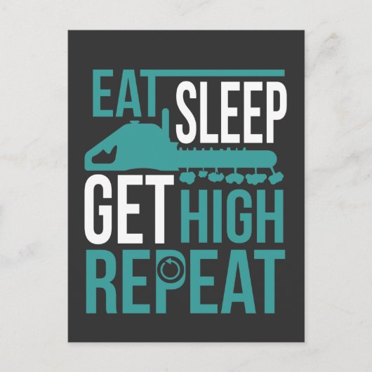 Funny Arborist krijgt 'High Tree Chain zaaker' Briefkaart (Voorkant)