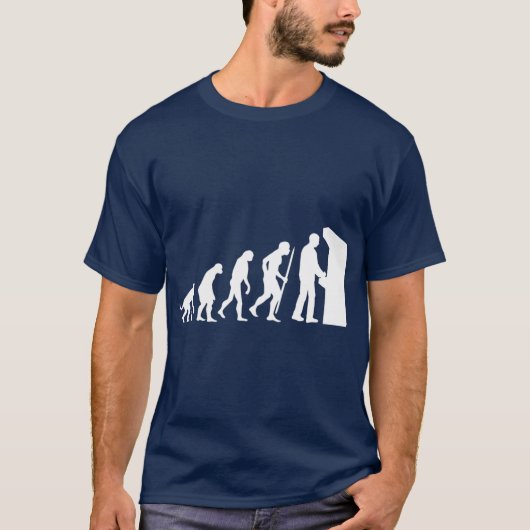 Funny Arcade Evolution-arcade oude schoolvideo T-shirt (Voorkant)