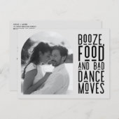 Funny Arch Photo Wedding Save the Date Aankondigingskaart (Voorkant / Achterkant)