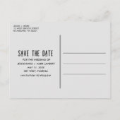 Funny Arch Photo Wedding Save the Date Aankondigingskaart (Achterkant)