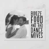 Funny Arch Photo Wedding Save the Date Aankondigingskaart (Voorkant)