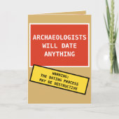 Funny Archaeologists Will Date Anything Kaart (Voorkant)
