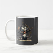 Funny Archer Cat With Bow And Arrow Graphic Costum Koffiemok (Links)