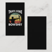 Funny Archery Bow Shooting Hunter Visitekaartje (Voorkant / Achterkant)