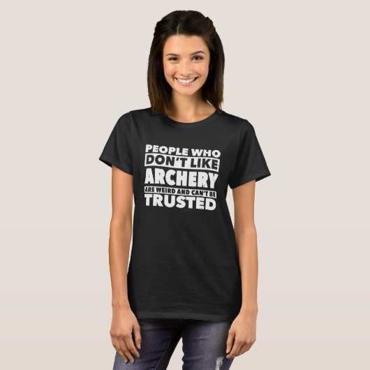 Funny Archery Bow T-shirt (Voorkant volledig)