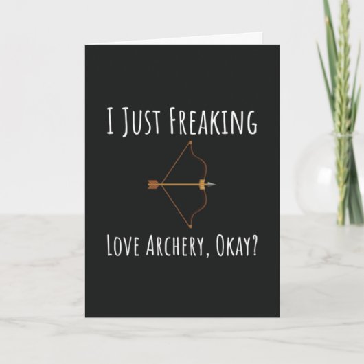 Funny Archery Cards Bow And Arrow Sports Humor Kaart (Voorkant)