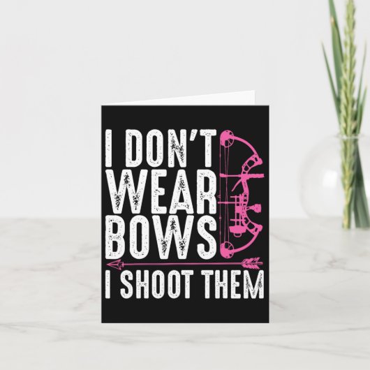 Funny Archery Gift for Women Bow Hunting Archer Mo Kaart (Voorkant)