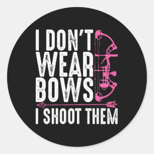 Funny Archery Gift for Women Bow Hunting Archer Mo Ronde Sticker