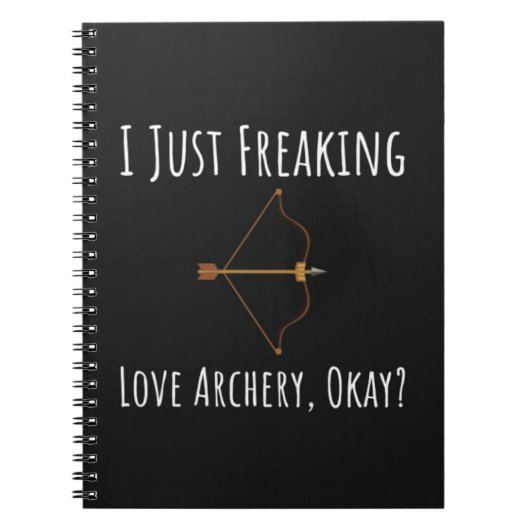 Funny Archery Gifts Bow And Arrow Sport Archer Notitieboek (Voorkant)
