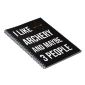 Funny Archery Hunting Gifts Hunter Bow And Arrow Notitieboek (Rechterzijde)