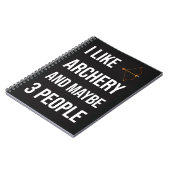 Funny Archery Hunting Gifts Hunter Bow And Arrow Notitieboek (Linkerzijde)